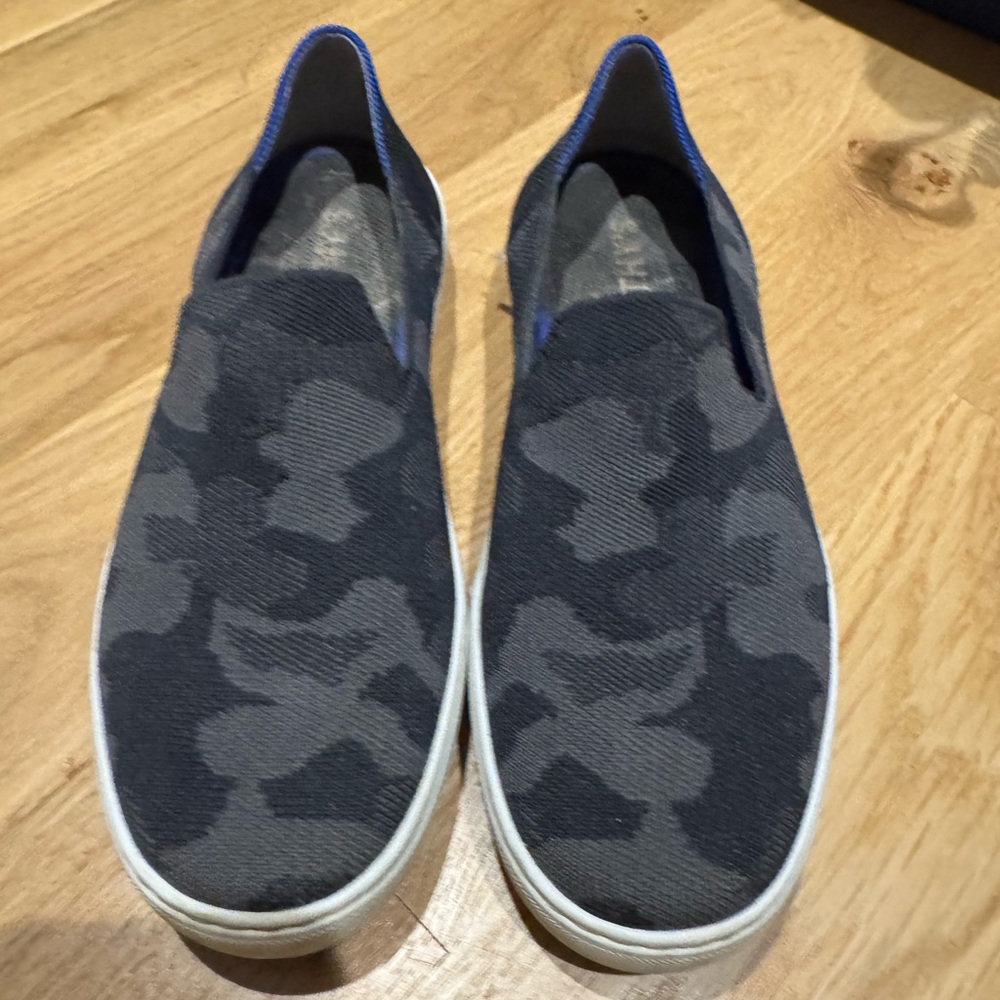 Rothy’s Gray Camouflage Slip-On Shoes
